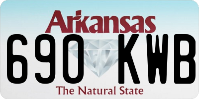 AR license plate 690KWB