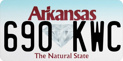 AR license plate 690KWC