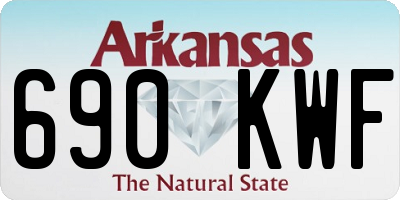 AR license plate 690KWF