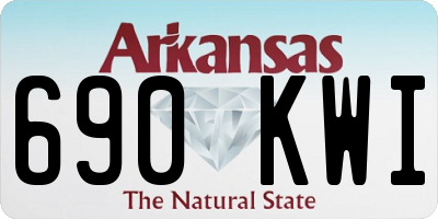 AR license plate 690KWI
