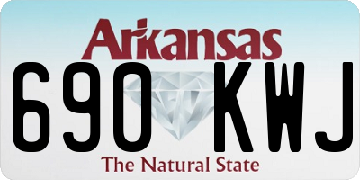 AR license plate 690KWJ