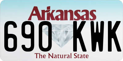 AR license plate 690KWK
