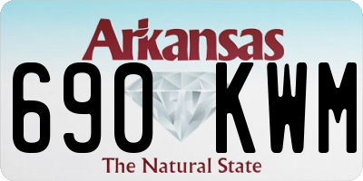 AR license plate 690KWM