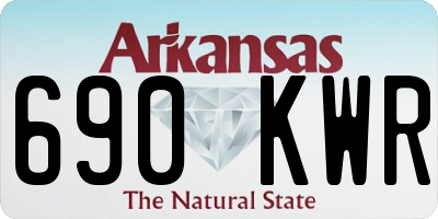 AR license plate 690KWR