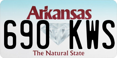 AR license plate 690KWS