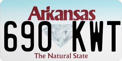 AR license plate 690KWT