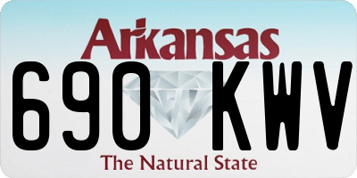 AR license plate 690KWV