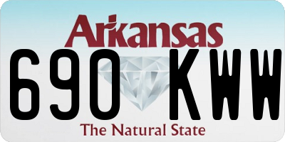 AR license plate 690KWW