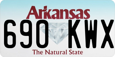 AR license plate 690KWX
