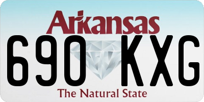 AR license plate 690KXG