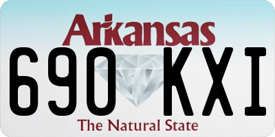 AR license plate 690KXI
