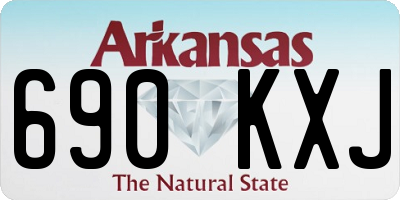 AR license plate 690KXJ