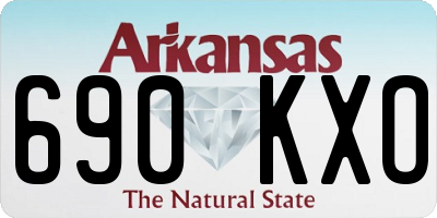 AR license plate 690KXO
