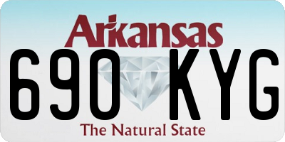 AR license plate 690KYG