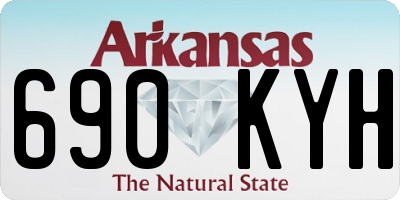 AR license plate 690KYH
