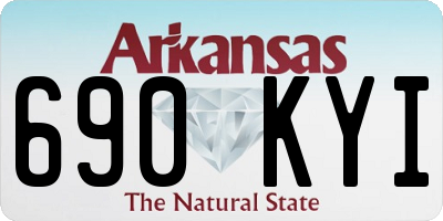 AR license plate 690KYI