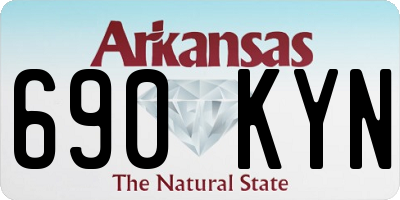AR license plate 690KYN