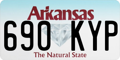 AR license plate 690KYP