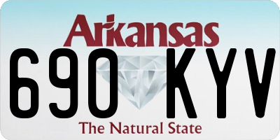 AR license plate 690KYV