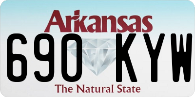 AR license plate 690KYW
