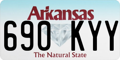 AR license plate 690KYY
