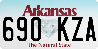 AR license plate 690KZA