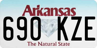 AR license plate 690KZE