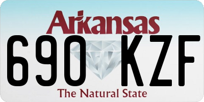 AR license plate 690KZF