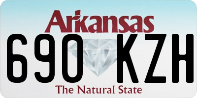 AR license plate 690KZH