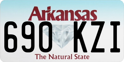 AR license plate 690KZI