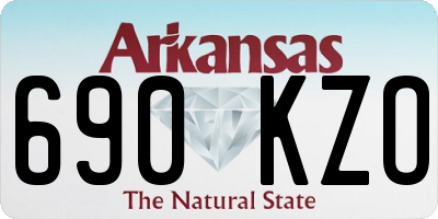 AR license plate 690KZO