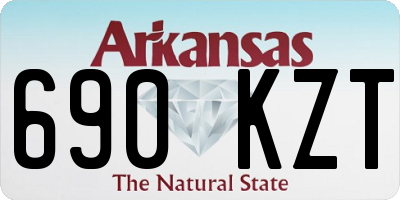 AR license plate 690KZT