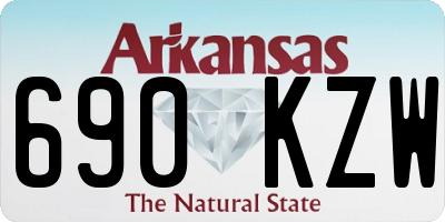 AR license plate 690KZW
