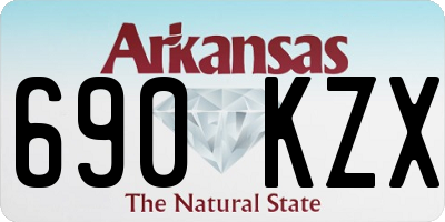 AR license plate 690KZX