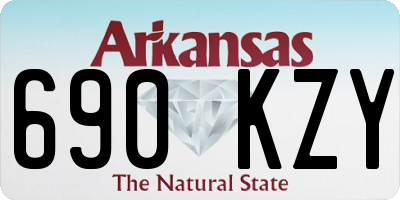 AR license plate 690KZY