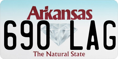 AR license plate 690LAG