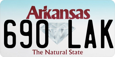 AR license plate 690LAK
