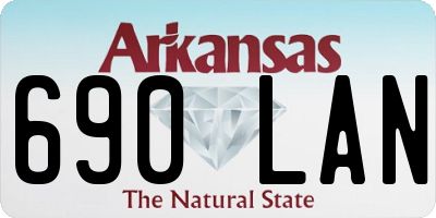 AR license plate 690LAN