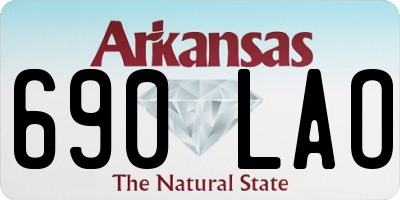 AR license plate 690LAO