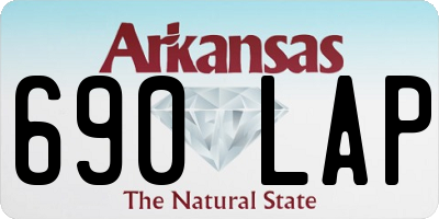 AR license plate 690LAP