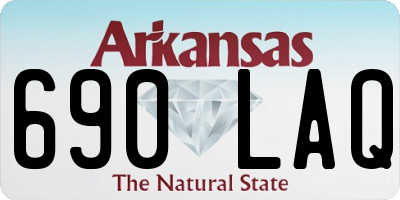 AR license plate 690LAQ