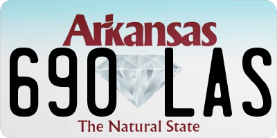 AR license plate 690LAS