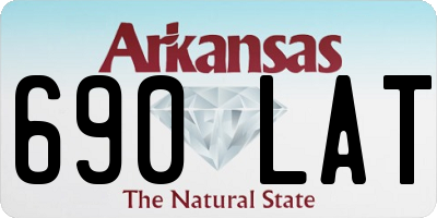 AR license plate 690LAT