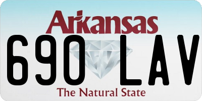 AR license plate 690LAV