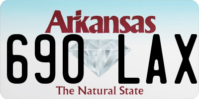 AR license plate 690LAX