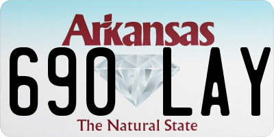 AR license plate 690LAY