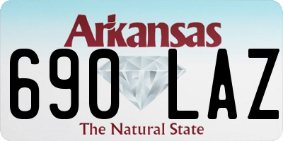 AR license plate 690LAZ