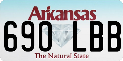 AR license plate 690LBB