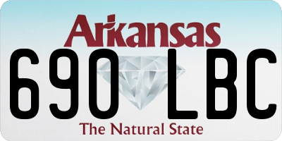 AR license plate 690LBC