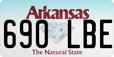 AR license plate 690LBE
